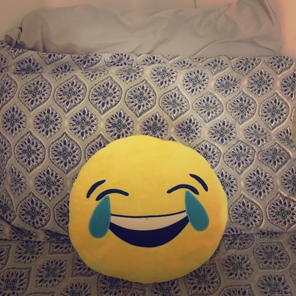 I am selling an “I’m weak” emoji pillow